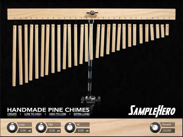 SampleHero Pine Chimes 木制编钟风铃