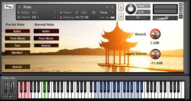Aria Sounds Xiao Flute KONTAKT 中国洞箫音源