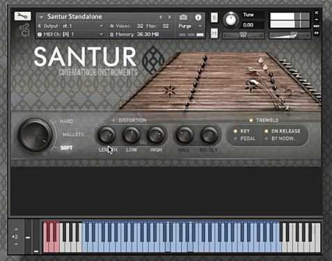 Cinematique Instruments Santur KONTAKT 波斯扬琴