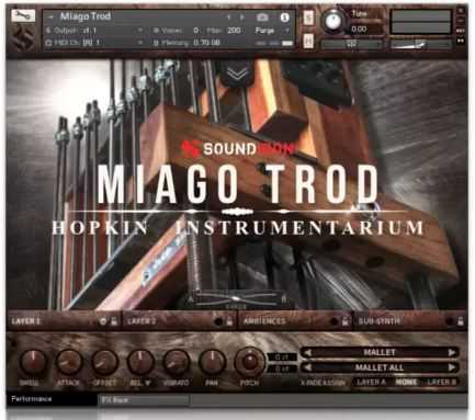 Soundiron Hopkin Instrumentarium Miago Trod KONTAKT 共鸣板琴
