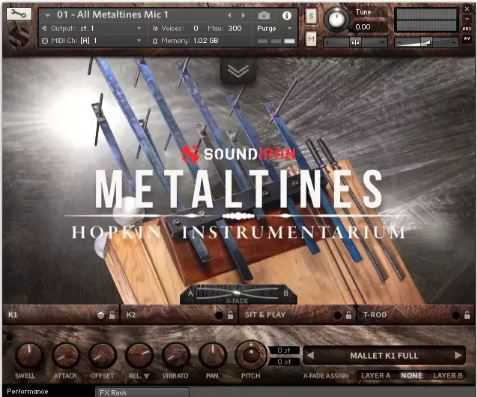 Soundiron Hopkin Instrumentarium Metaltines KONTAKT 金属薄片打击乐音色库