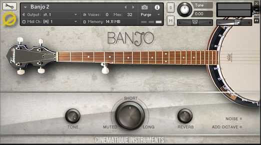 Cinematique Instruments Banjo 2 KONTAKT 斑卓琴