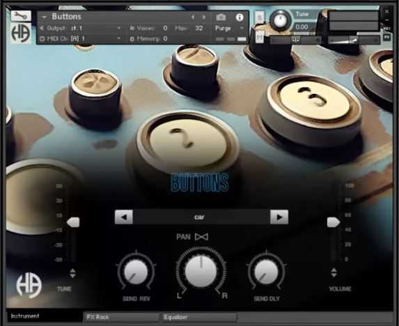Harmonox Audio Buttons Kontakt Library KONTAKT 开关/按钮音效库