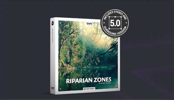 Boom Library Riparian Zones STEREO & SURROUND WAV河岸溪流自然环境3D环绕立体声音效