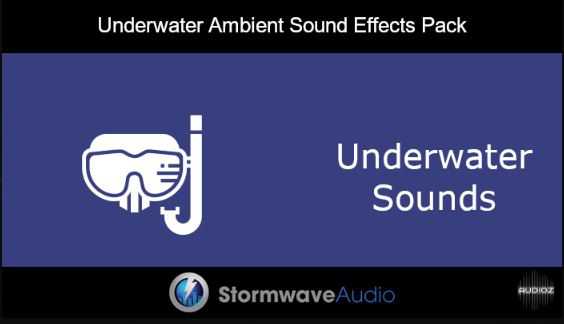GameDev Market Underwater Ambient Sound Effects Pack WAV 水下背景和物体水下音效