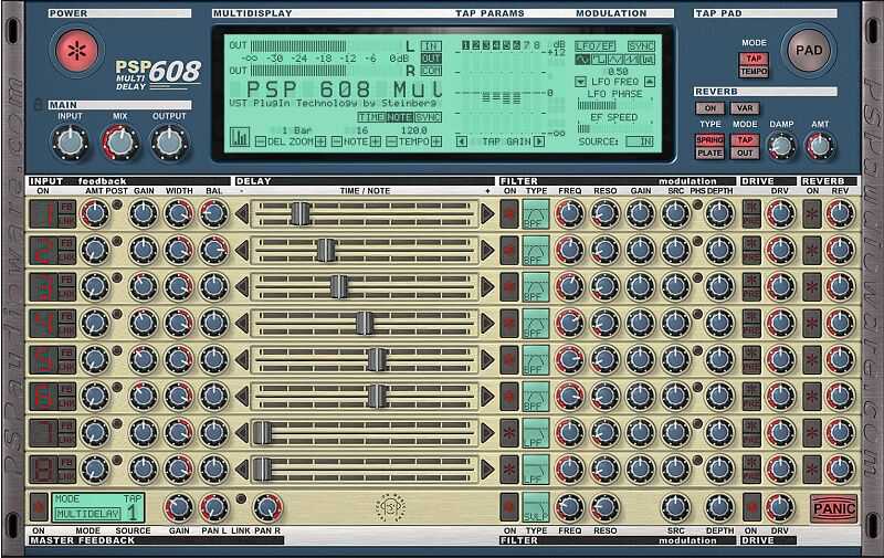 PSPaudioware PSP 608 MultiDelay 全面延迟效果