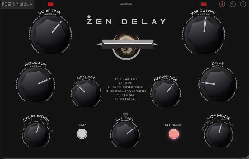 Erica Synths Zen Delay Virtual 延迟效果器