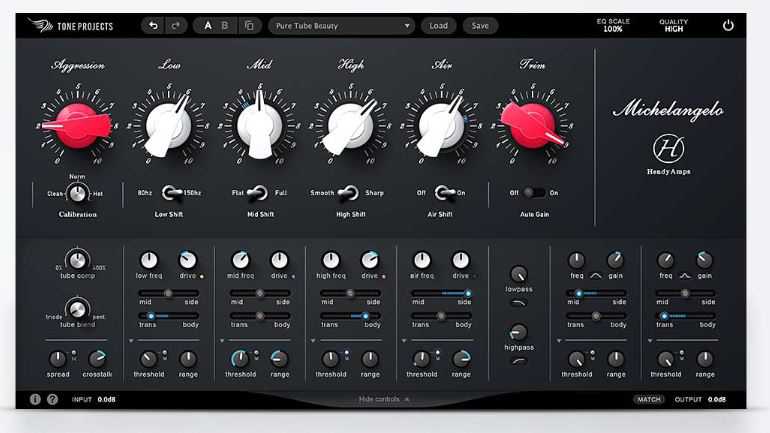 Tone Projects Michelangelo 尖端均衡器