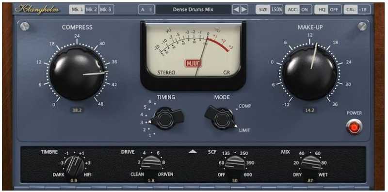 Klanghelm MJUC Variable tube Compressor 电子管压缩