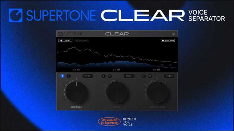 Supertone Clear 1.1.1 音频降噪去混响 ( 24MB )