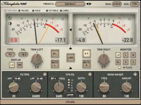 Klanghelm VUMT Deluxe 混音仪表插件 ( 124MB )