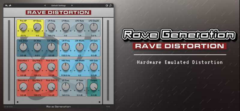 Rave Generation Rave Distortion v1.0.0 失真效果器