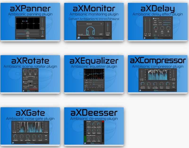 SSA Plugins aXPlugins Suite a7 空间音频效果器合集