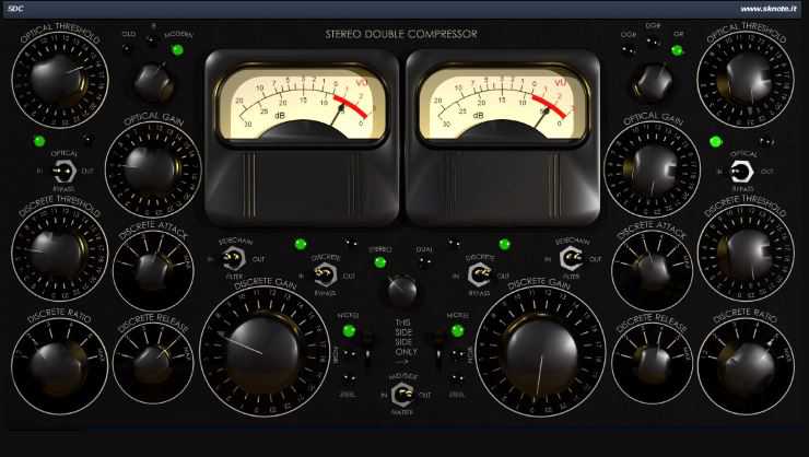 SKnote SDC Stereo Double Compressor 黑山母带压缩器