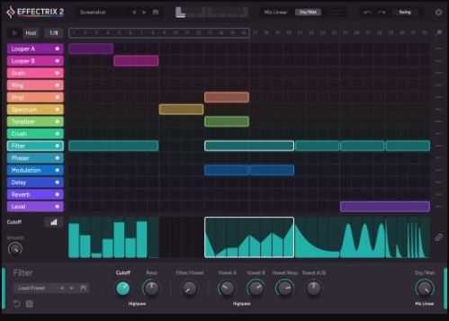 Sugar Bytes Effectrix 2 v2.0.4 多效果处理音序器插件
