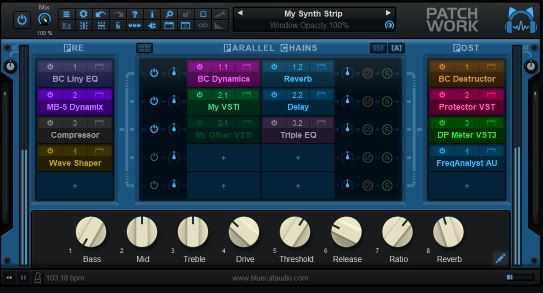 Blue Cat Audio Blue Cat's PatchWork 蓝猫跳线\桥接工具