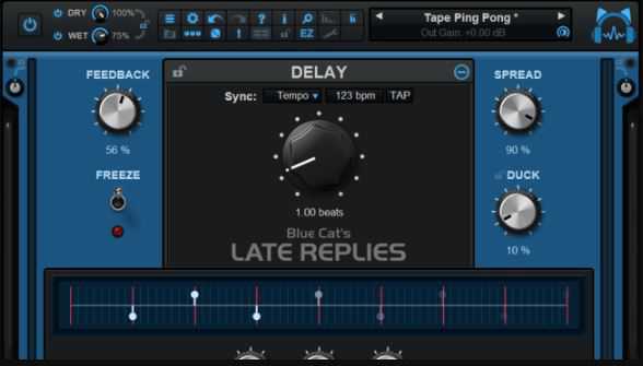 Blue Cat Audio Blue Cat's Late Replies 蓝猫延迟混响插件