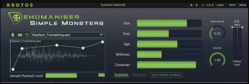 Krotos Dehumaniser Simple Monsters 特效声音设计