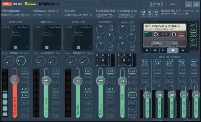 VB Audio Voicemeeter Potato v3.1.1.9 虚拟调音台 ( 84MB )