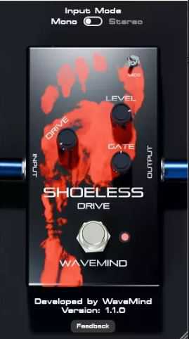 Wavemind Audio Shoeless 失真单块效果器