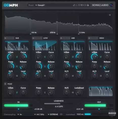 Schulz Audio OOMPH v25.2.4 多频段动态增强插件