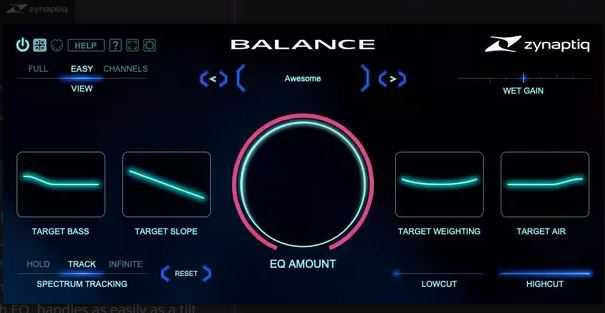 Zynaptiq BALANCE v1.0.2 智能均衡器 EQ
