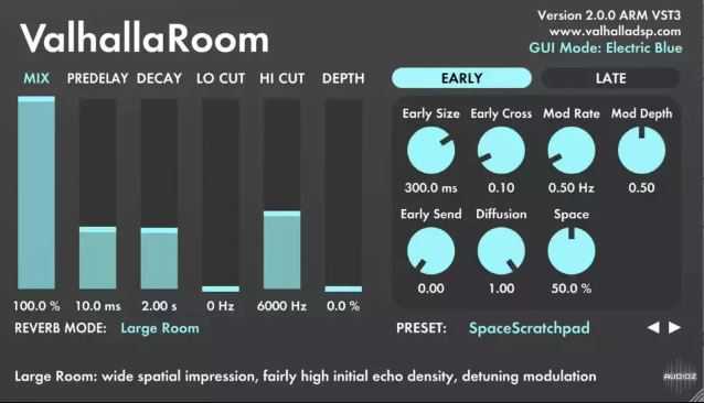 Valhalla DSP Valhalla Room 2.0.0.5 立体声算法混响