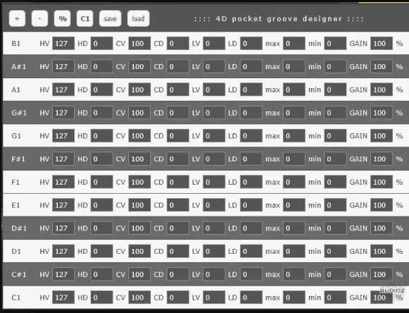 Shiroiveranda 4D Pocket Groove Designer v1.0 鼓组设计插件