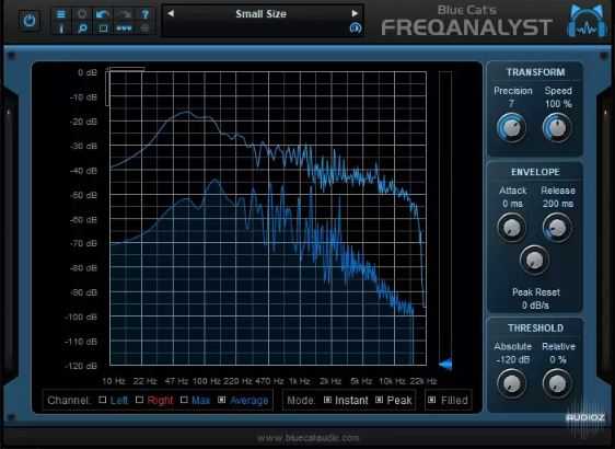 Blue Cat Audio Blue Cat's FreqAnalyst (Spectrum Analyzer) v2.5