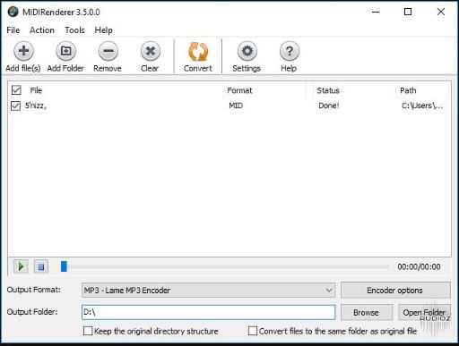 Abyssmedia MIDIRenderer MIDI转音频软件