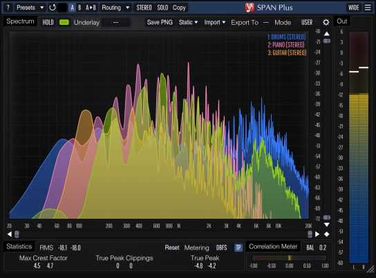 Voxengo SPAN PLUS v1.24 音频频谱分析插件