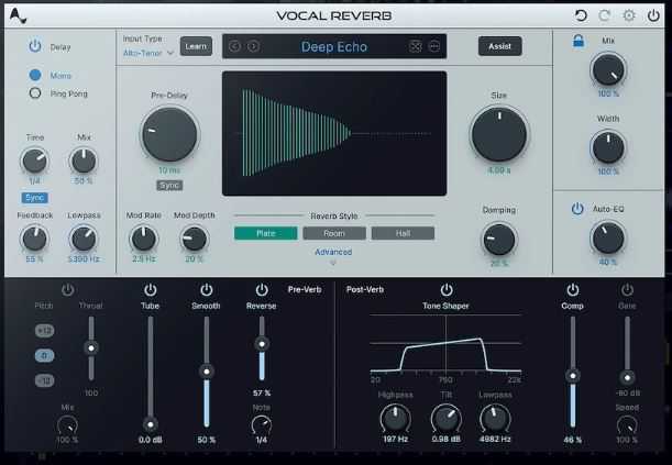 Antares Vocal Reverb 人声混响效果器