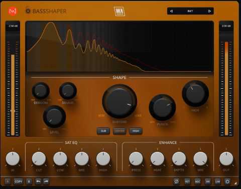 W.A Production BassShaper v1.0.1 低频塑形效果器