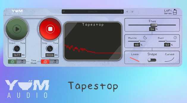 Yum Audio LoFi Tapestop v1.4.2 磁带机插件\启动与骤停