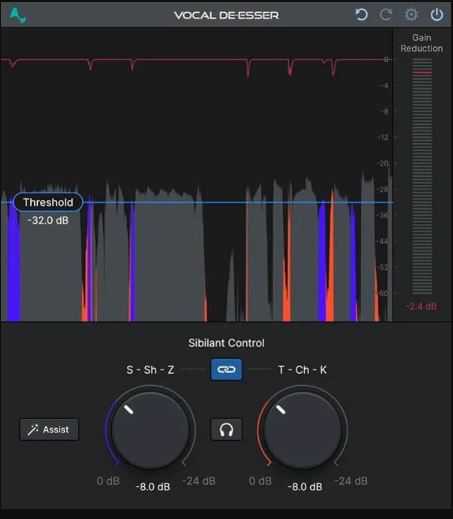 Antares Vocal De Esser v1.0 智能齿音消除插件