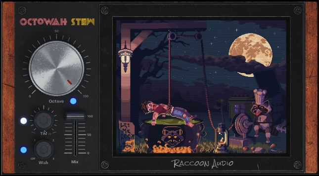 Raccoon Audio OctoWah Stew (Dual Octave Enhancer with Wah) v1.0.2 哇音双倍频程增强器 ( 106MB )
