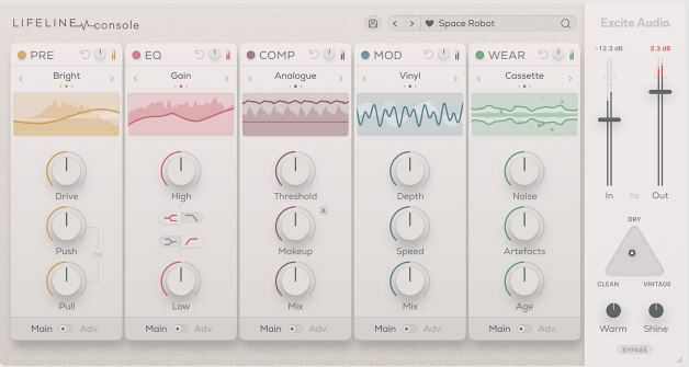 Excite Audio Lifeline Console v1.3.0 模块化通道条