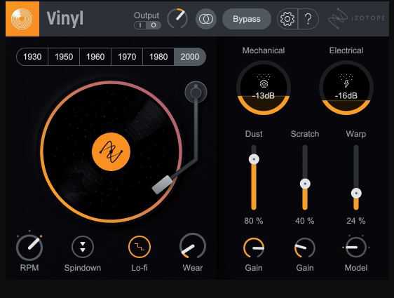 iZotope Vinyl v1.12.1 终极低保真lofi插件