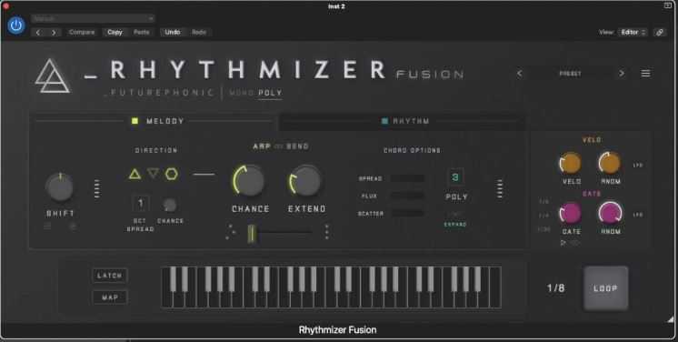 Futurephonic Rhythmizer Fusion v1.0.2 创意 MIDI 生成器