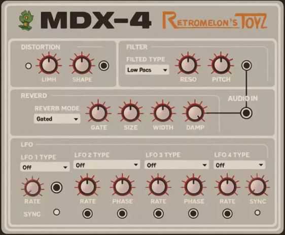 Retromelon's Toyz MDX 4 (Modular FX Playground) 多效果控制插件