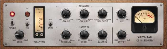 Fuse Audio Labs VREV 140 v1.0.0 混响插件