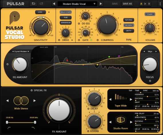 Pulsar Vocal Studio v1.0.15 一体化人声混音插件