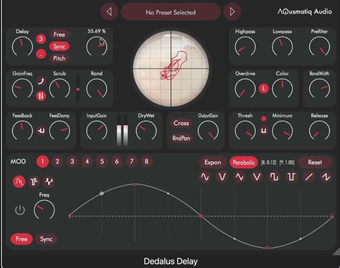Aqusmatiq Dedalus Delay v1.1.0 创意延迟插件