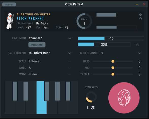 Algoriffix Pitch Perfekt v1.3.5 智能AI语音转MiDi插件