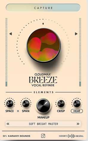 Karanyi Sounds Cloudmax Breeze v1.0 智能声乐效果插件