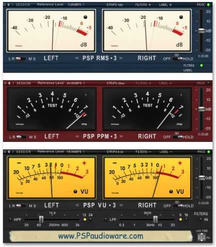 PSPaudioware PSP TripleMeter v3.1.0 音频VU仪表
