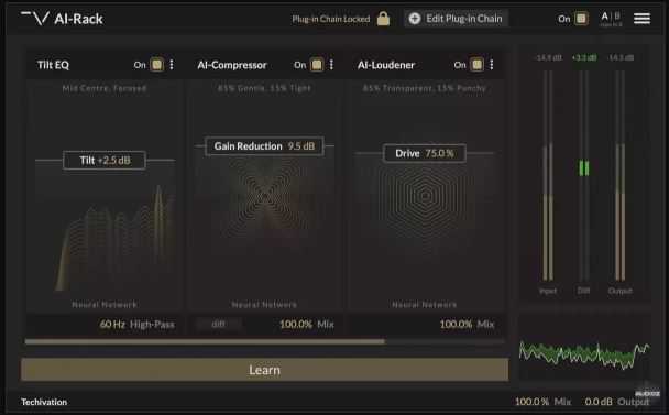 Techivation AI Rack v1.0.0 高级智能Al插件