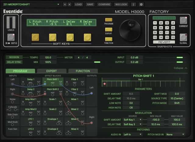 Eventide H3000 Factory v3.7.17 移调\延迟和调制