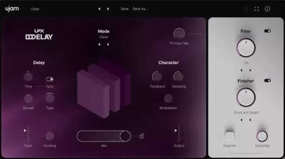 UJAM UFX DELAY v1.0.0 延迟插件