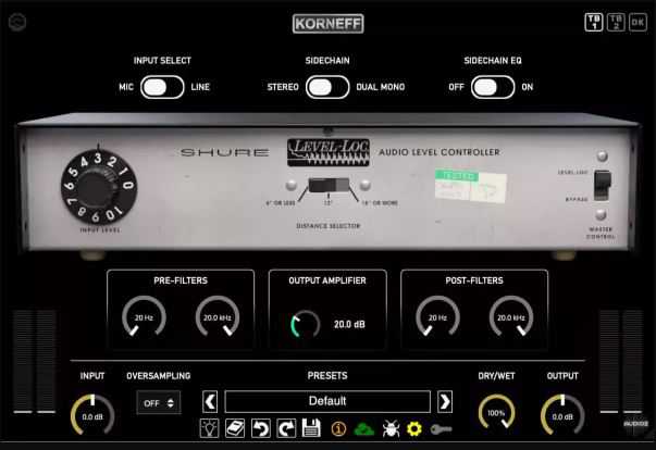 Korneff Audio Shure Level Loc v1.0.0 后期效果塑造插件